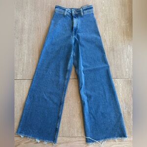 Zara Denim Flare Wide-Leg Jeans